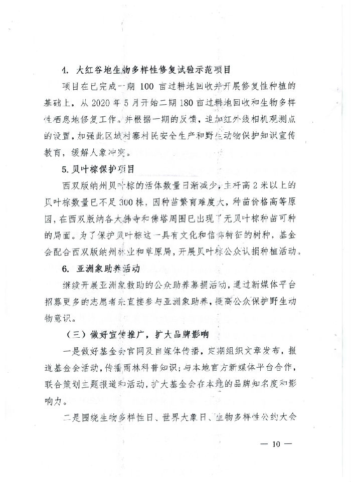 西双版纳州热带雨林保护基金会2019年工作报告(图10)